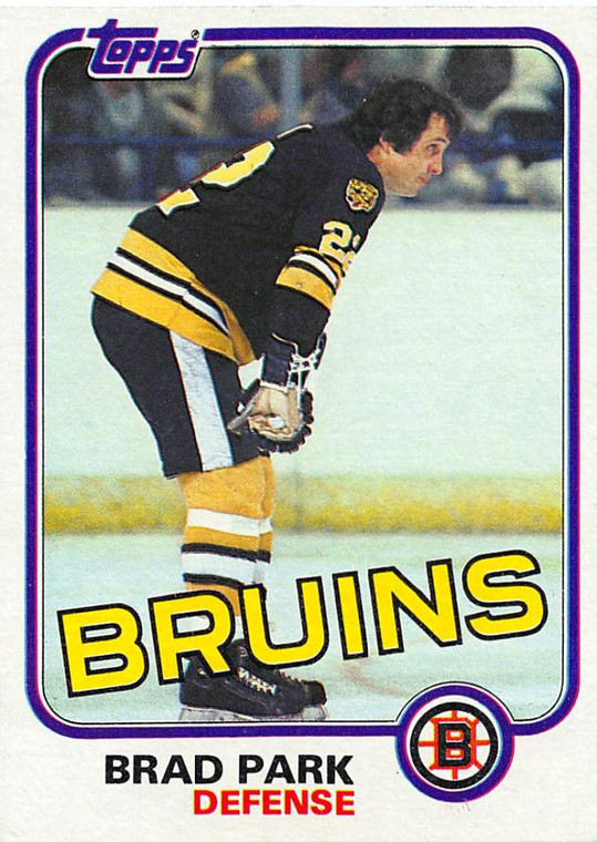 1981-82 Topps #E72 Brad Park VG Boston Bruins 