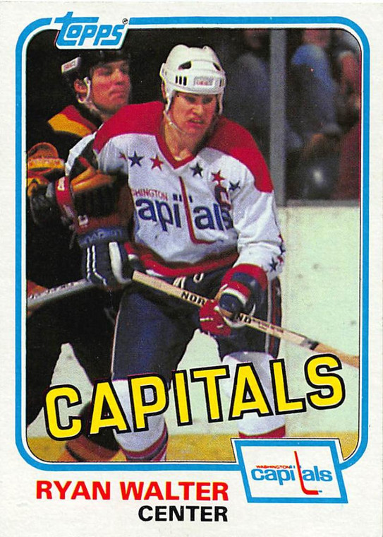1981-82 Topps #E122 Ryan Walter VG Washington Capitals 