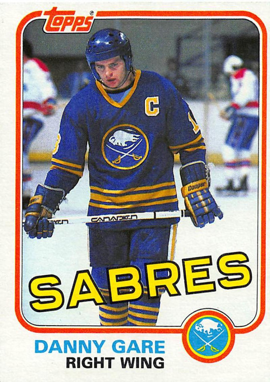1981-82 Topps #14 Danny Gare VG Buffalo Sabres 