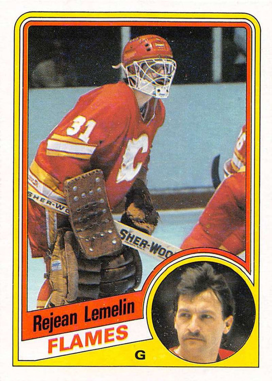 1984-85 Topps #25 Reggie Lemelin VG  Calgary Flames 