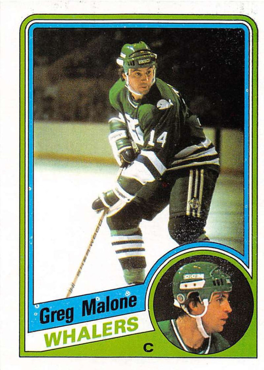 1984-85 Topps #57 Greg Malone VG  Hartford Whalers 
