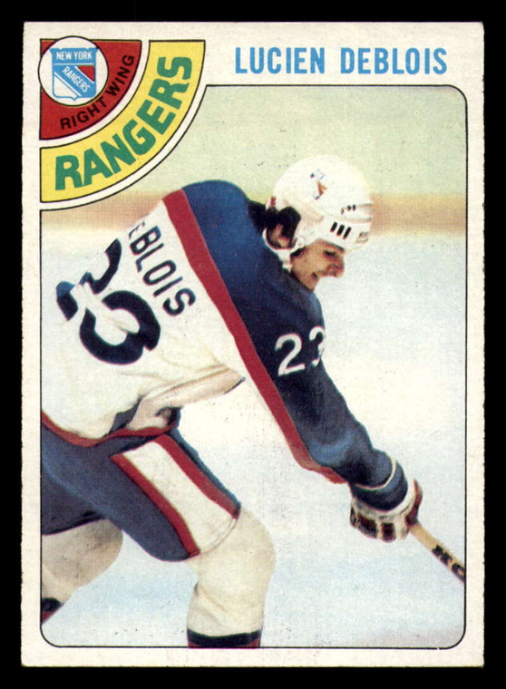 1978-79 Topps #136 Lucien DeBlois VG RC Rookie New York Rangers 