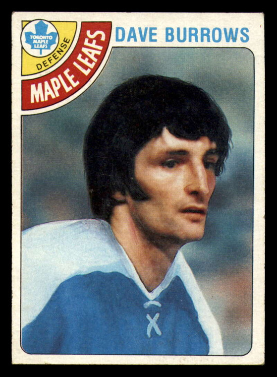1978-79 Topps #254 Dave Burrows VG Toronto Maple Leafs 