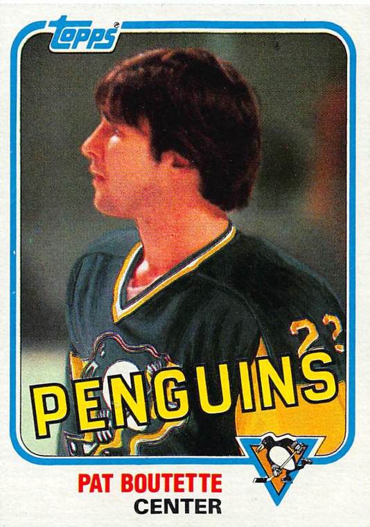 1981-82 Topps #E81 Pat Boutette VG Pittsburgh Penguins 
