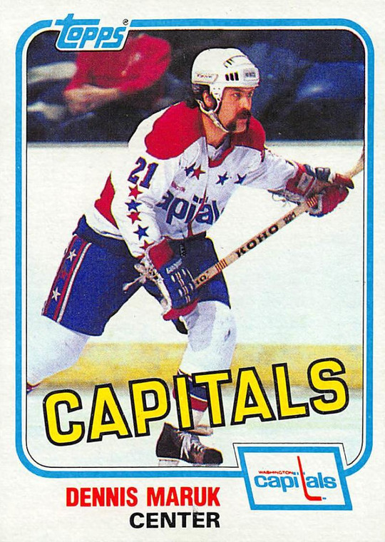 1981-82 Topps #E120 Dennis Maruk VG Washington Capitals 