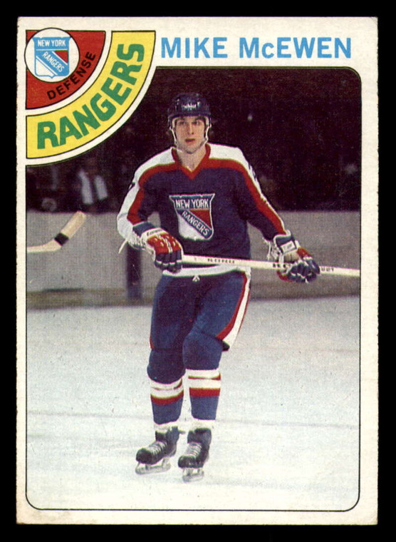 1978-79 Topps #187 Mike McEwen VG New York Rangers 