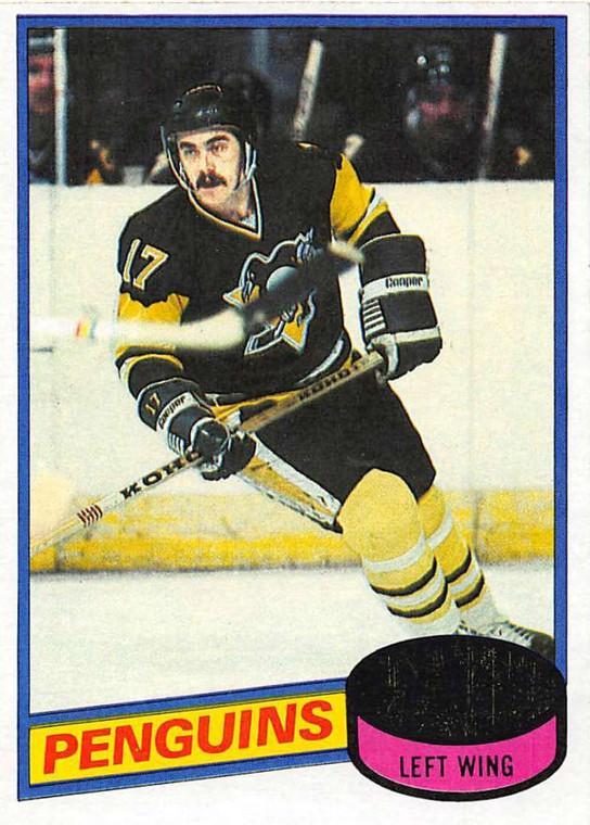 1980-81 Topps #18 Rick Kehoe VG Pittsburgh Penguins 