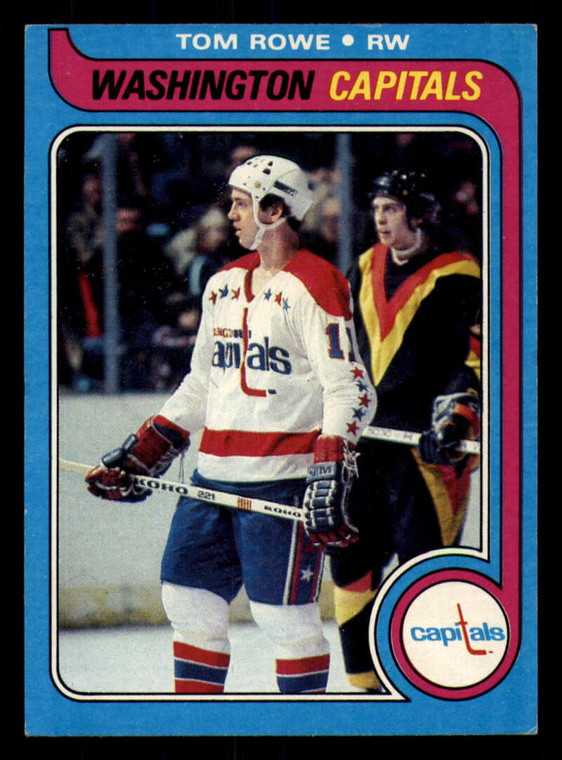 1979-80 Topps #113 Tom Rowe VG RC Rookie Washington Capitals 