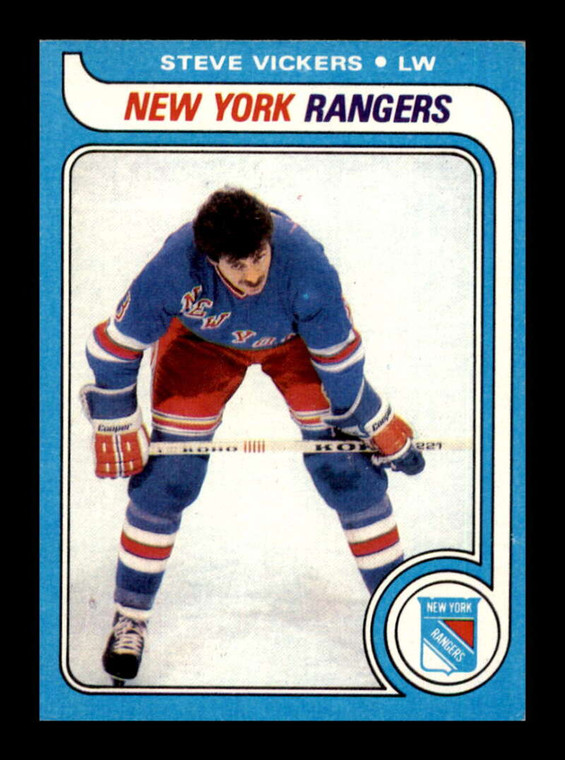 1979-80 Topps #195 Steve Vickers VG New York Rangers 