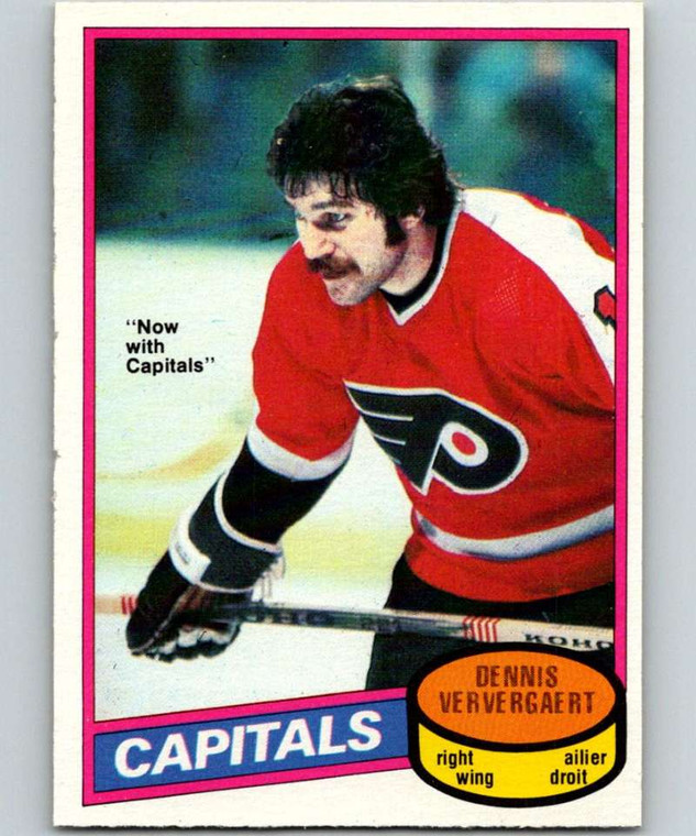 1980-81 O-Pee-Chee #99 Dennis Ververgaert VG Washington Capitals 