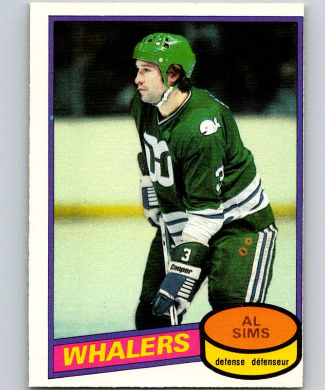 1980-81 O-Pee-Chee #233 Al Sims VG Hartford Whalers 