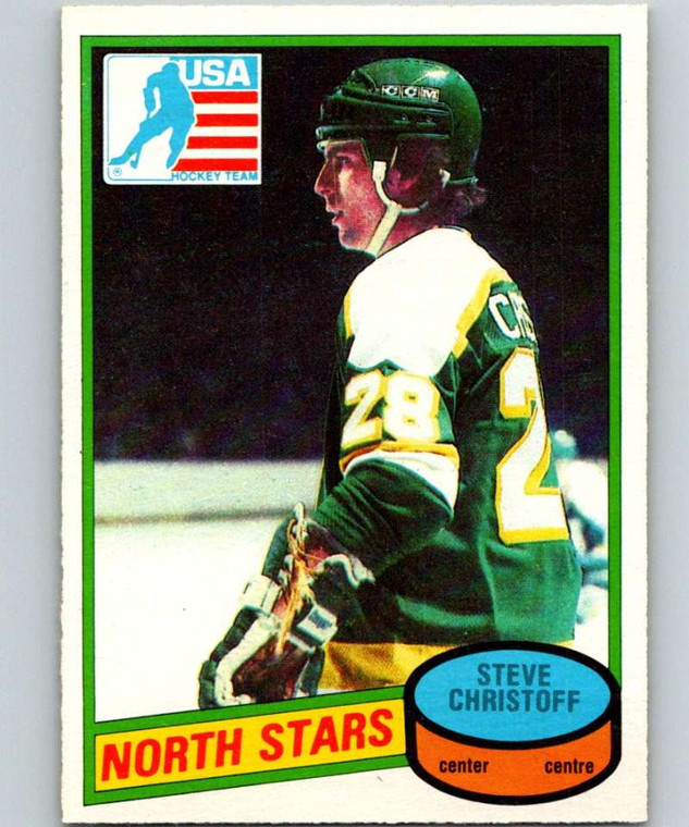 1980-81 O-Pee-Chee #103 Steve Christoff OLY VG RC Rookie Minnesota North Stars 