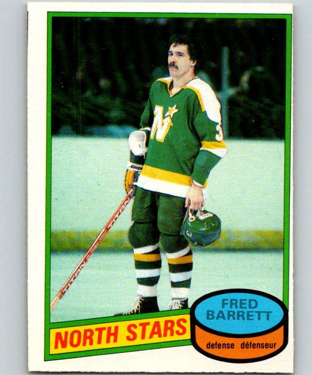 1980-81 O-Pee-Chee #253 Fred Barrett VG Minnesota North Stars 