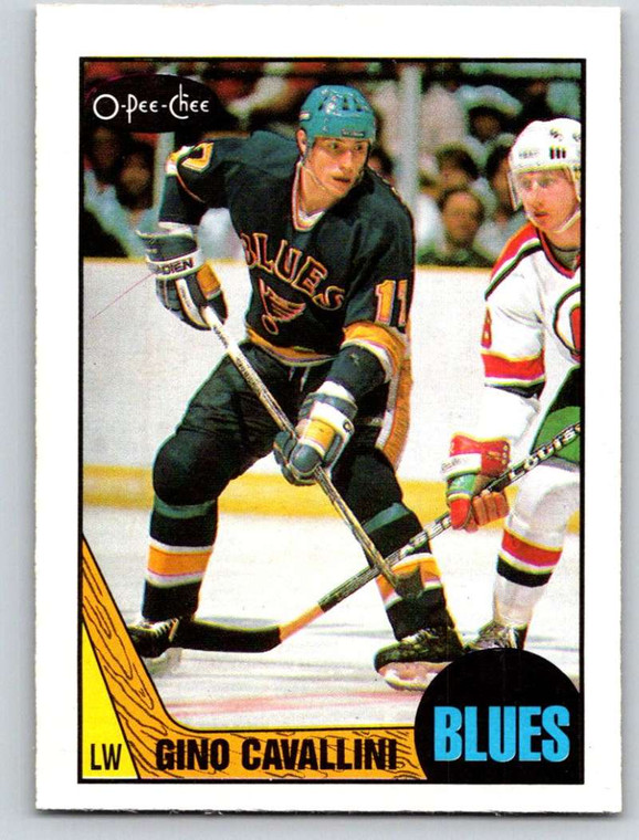 1987-88 O-Pee-Chee #146 Gino Cavallini VG RC Rookie St. Louis Blues 
