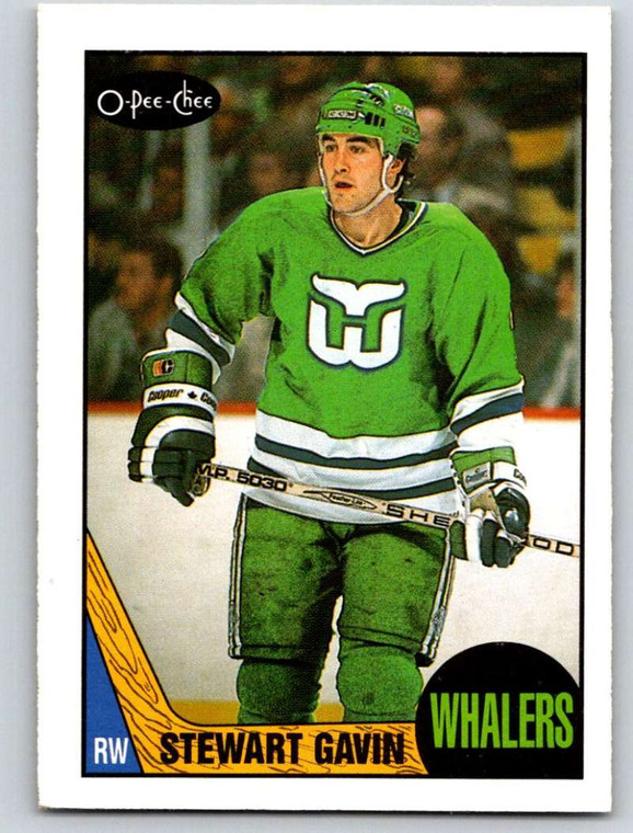 1987-88 O-Pee-Chee #61 Stewart Gavin VG Hartford Whalers 