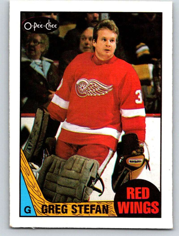 1987-88 O-Pee-Chee #186 Greg Stefan VG Detroit Red Wings 