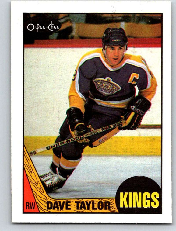 1987-88 O-Pee-Chee #118 Dave Taylor VG Los Angeles Kings 
