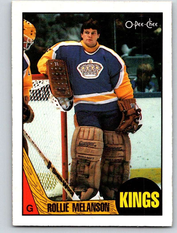 1987-88 O-Pee-Chee #19 Rollie Melanson VG Los Angeles Kings 