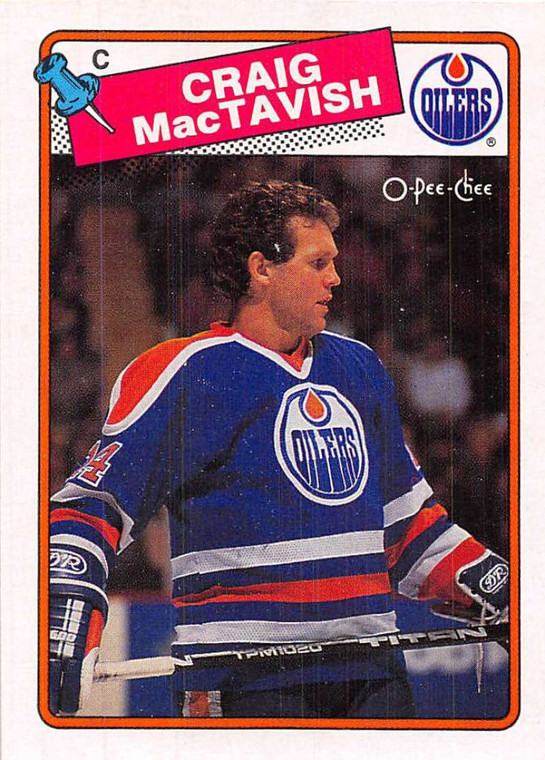 1988-89 O-Pee-Chee #232 Craig MacTavish VG Edmonton Oilers 