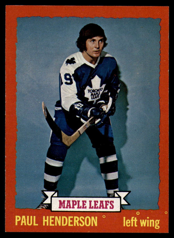 1973-74 Topps #7 Paul Henderson VG Toronto Maple Leafs 