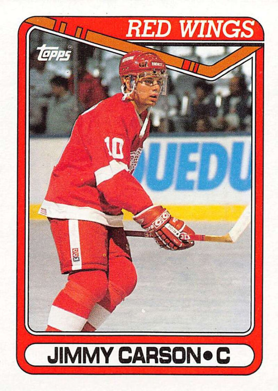 1990-91 Topps #231 Jimmy Carson VG Detroit Red Wings 