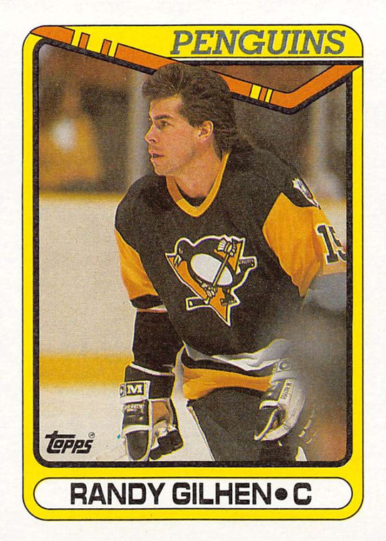 1990-91 Topps #250 Randy Gilhen VG Pittsburgh Penguins 