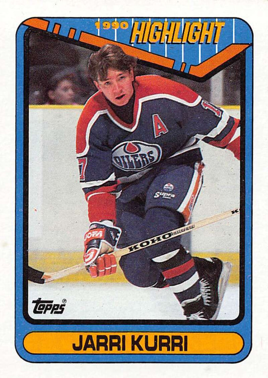 1990-91 Topps #5 Jari Kurri HL VG Edmonton Oilers 