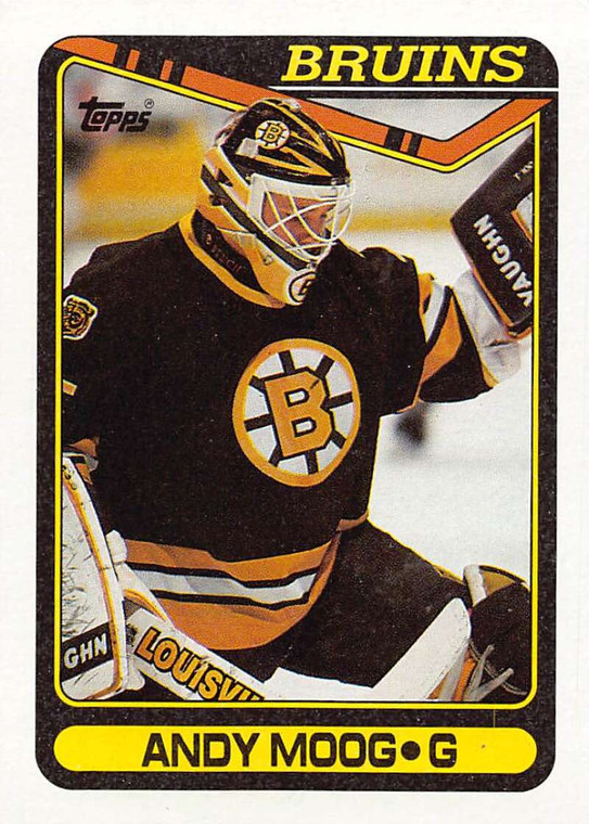 1990-91 Topps #294 Andy Moog VG Boston Bruins 
