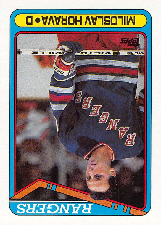 1990-91 Topps #337 Miloslav Horava VG New York Rangers 