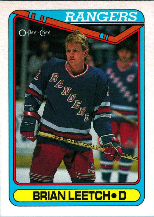 1990-91 Topps #221 Brian Leetch VG New York Rangers 