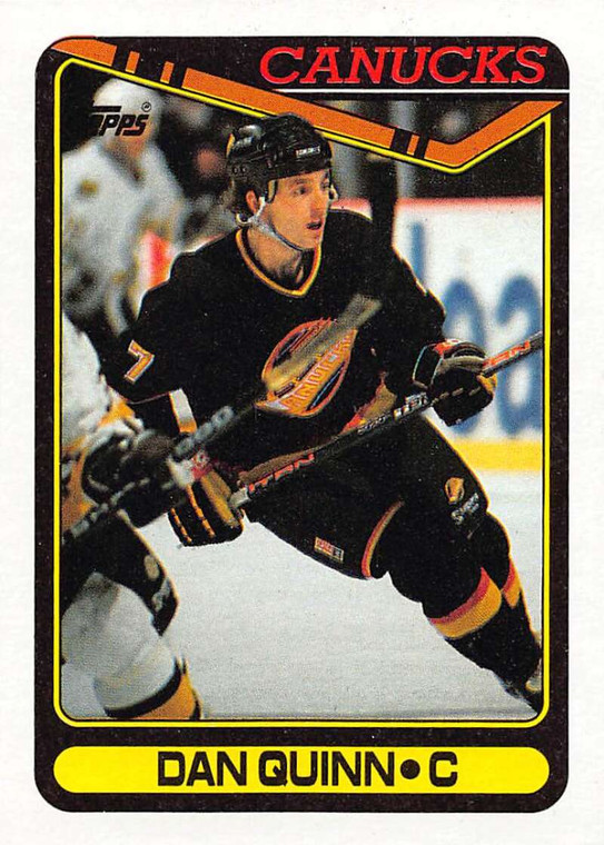 1990-91 Topps #272 Dan Quinn VG Vancouver Canucks 