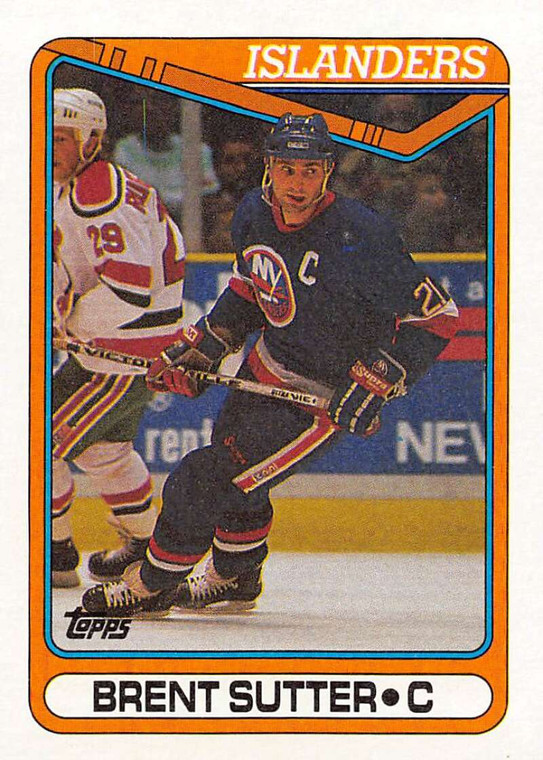 1990-91 Topps #258 Brent Sutter VG New York Islanders 