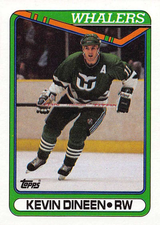 1990-91 Topps #213 Kevin Dineen VG Hartford Whalers 