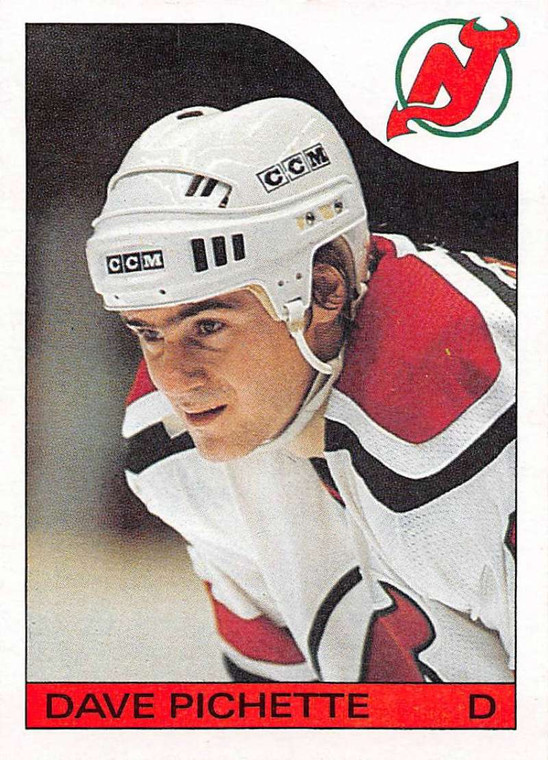 1985-86 Topps #21 Dave Pichette VG  New Jersey Devils 