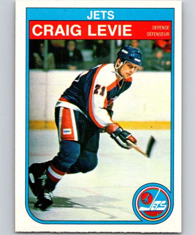 1982-83 O-Pee-Chee #382 Craig Levie VG RC Rookie Winnipeg Jets 