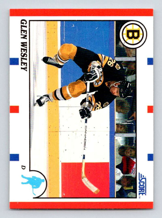 1990-91 Score #97 Glen Wesley VG  Boston Bruins 