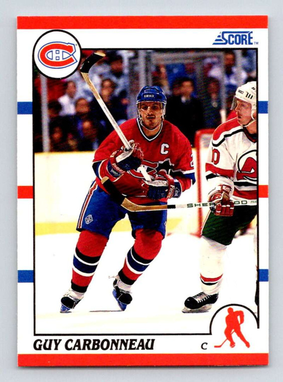 SOLD 186399 1990-91 Score #91 Guy Carbonneau VG  Montreal Canadiens 