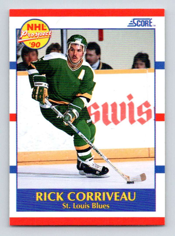 1990-91 Score #396 Rick Corriveau VG  RC Rookie St. Louis Blues 