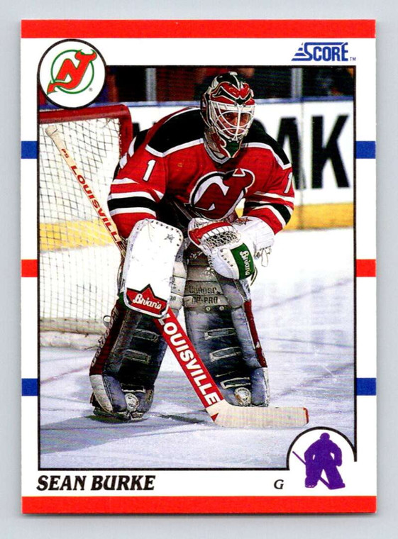 1990-91 Score #34 Sean Burke VG  New Jersey Devils 