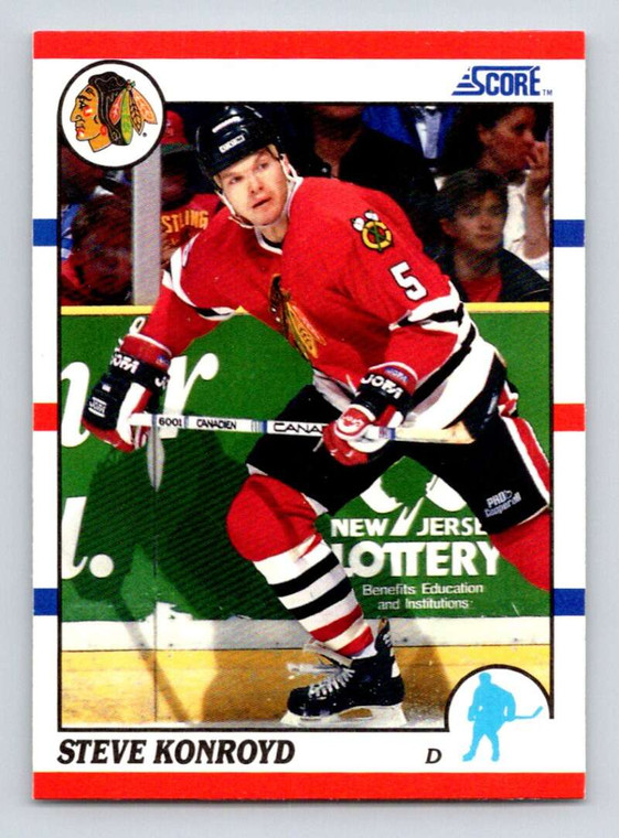 1990-91 Score #29 Steve Konroyd VG  Chicago Blackhawks 
