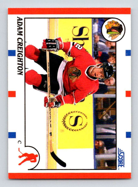 SOLD 186390 1990-91 Score #82 Adam Creighton VG  Chicago Blackhawks 