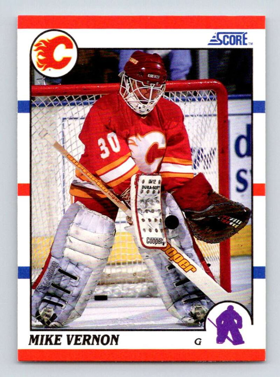 1990-91 Score #52 Mike Vernon VG  Calgary Flames 
