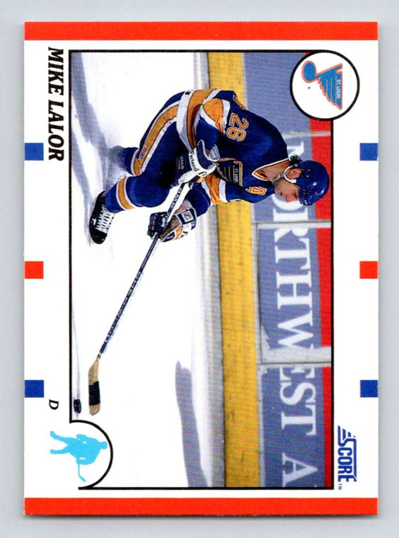 1990-91 Score #67 Mike Lalor VG  RC Rookie St. Louis Blues 