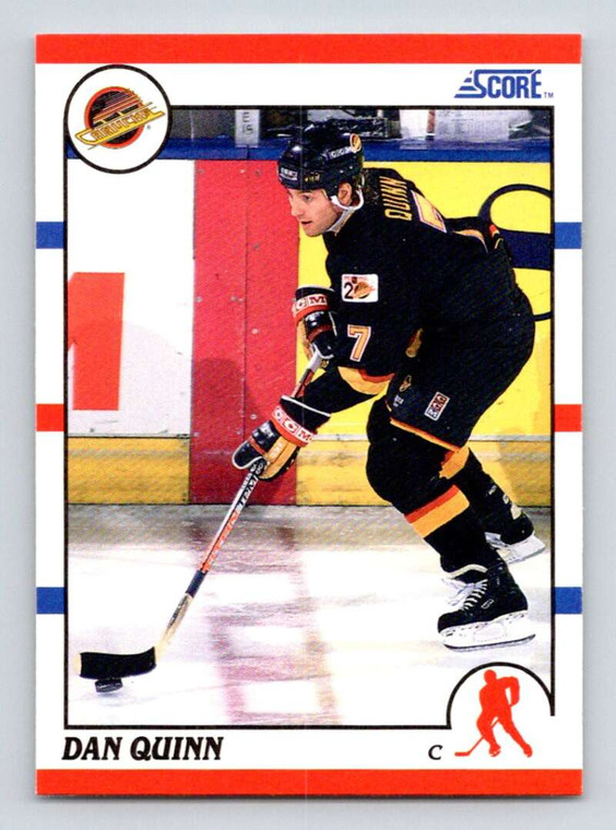 1990-91 Score #55 Dan Quinn VG  Vancouver Canucks 