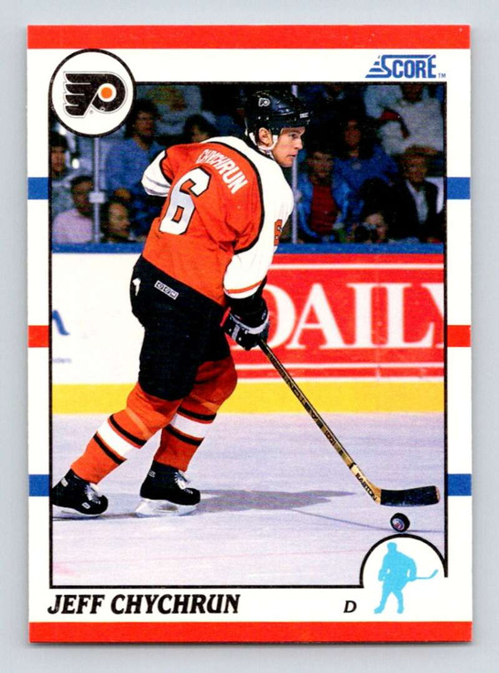 1990-91 Score #138 Jeff Chychrun VG  RC Rookie Philadelphia Flyers 