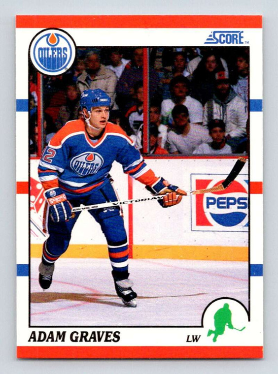 1990-91 Score #163 Adam Graves VG  RC Rookie Edmonton Oilers 