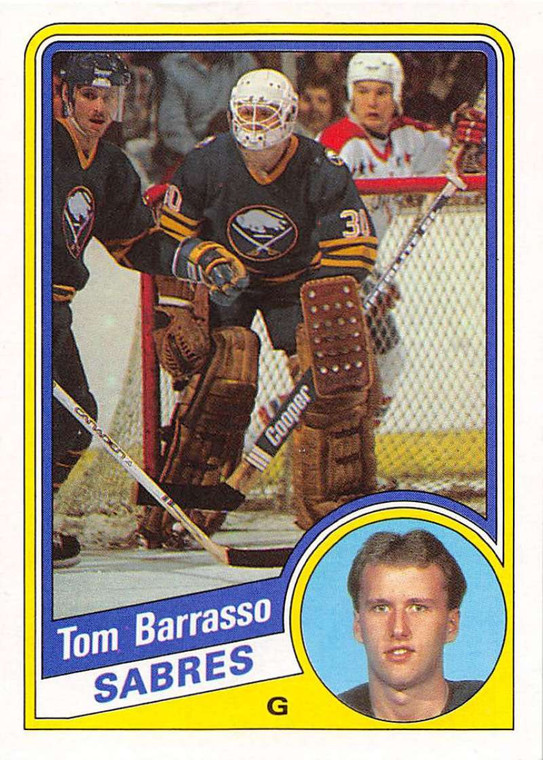 1984-85 Topps #14 Tom Barrasso VG  RC Rookie Buffalo Sabres 