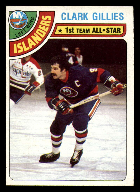 1978-79 Topps #220 Clark Gillies AS VG New York Islanders 