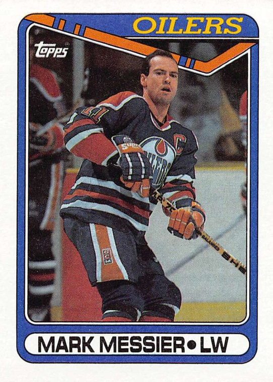 1990-91 Topps #130 Mark Messier VG Edmonton Oilers 