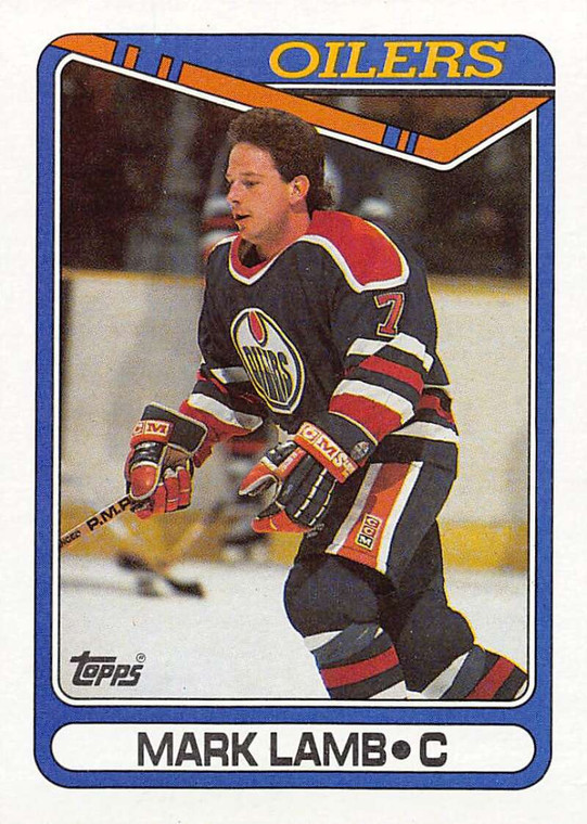 1990-91 Topps #25 Mark Lamb VG Edmonton Oilers 